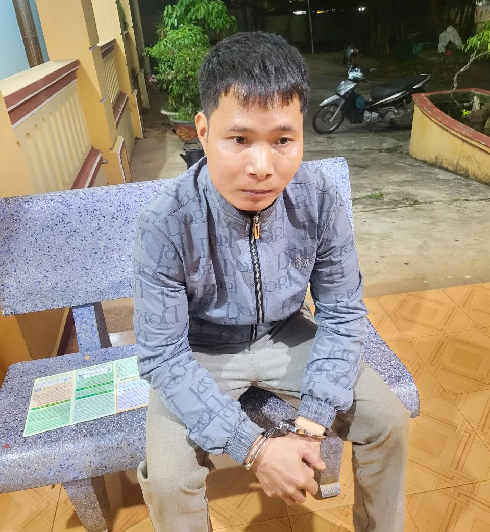 Ngô Văn Tiếp bị bắt giữ khi lẫn trốn ở huyện Mang Yang. Ảnh: CACC.