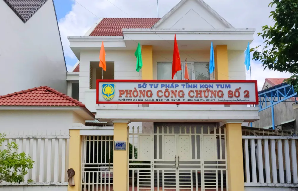 Phòng Công chứng số 2 nơi bà Huỳnh Thị Mai Xuân công tác