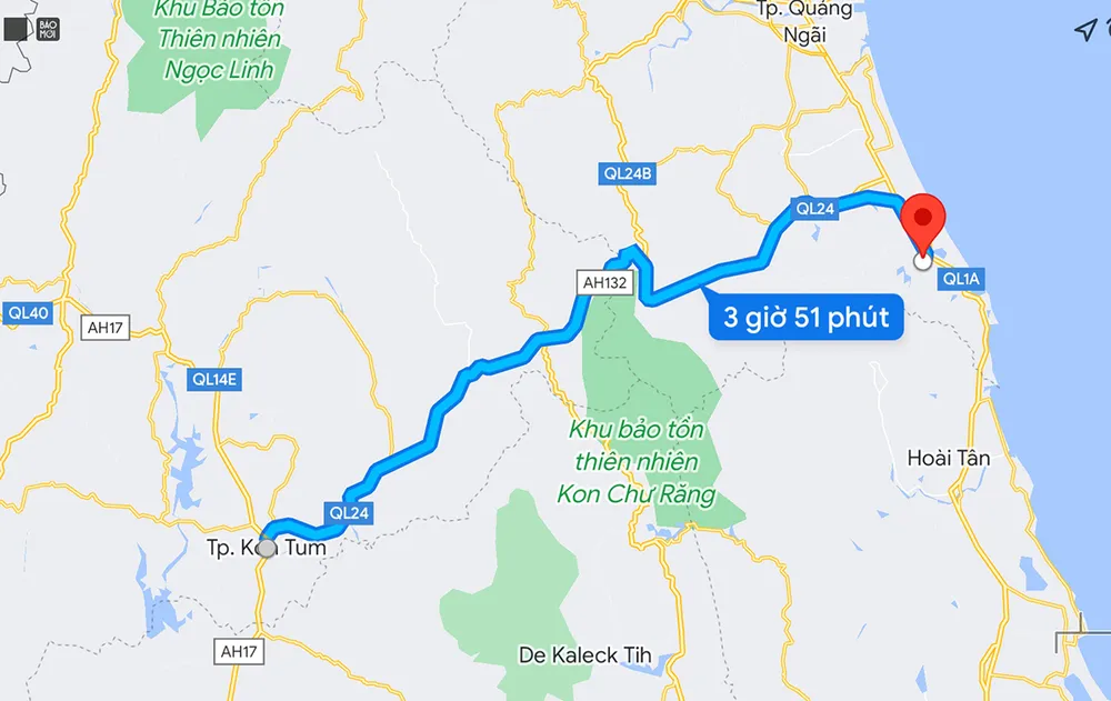 Tuyến cao tốc Quảng Ngãi - Kon Tum giúp phát triển kinh tế xã hội hai địa phương. Ảnh: LK Tuyến cao tốc Quảng Ngãi - Kon Tum giúp phát triển kinh tế xã hội hai địa phương. Ảnh: LK