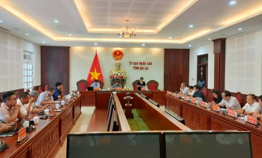 Quang cảnh buổi họp báo. Ảnh: LK