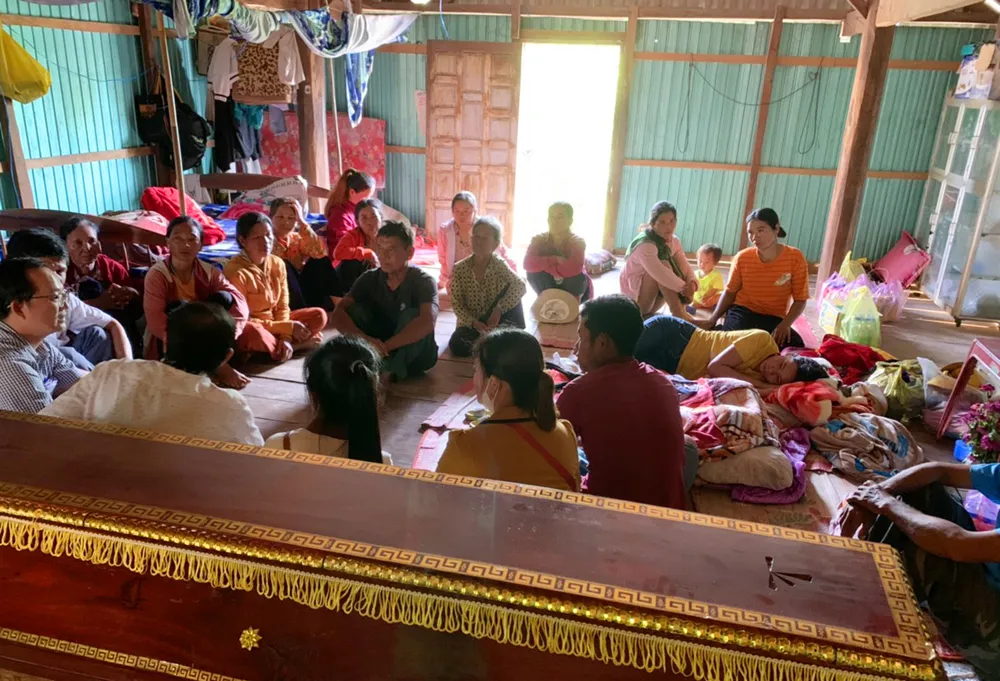 Gia đình tổ chức tang lễ theo phong tục địa phương. Ảnh: LT. Gia đình tổ chức tang lễ theo phong tục địa phương. Ảnh: LT.