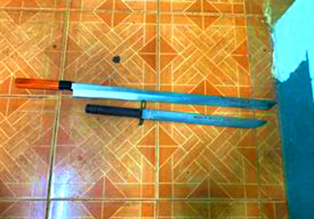 Hung khí gây án. Ảnh: AT. Hung khí gây án. Ảnh: AT.