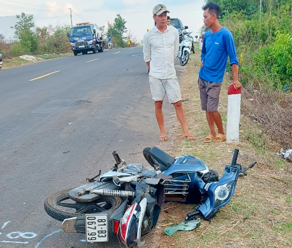 Đoạn đường xảy ra vụ tai nạn. Ảnh: KP. Hien-truong-vu-tai-nan-khien-2-nguoi-tu-vong-tai-huyen-chu-pah 1.jpg