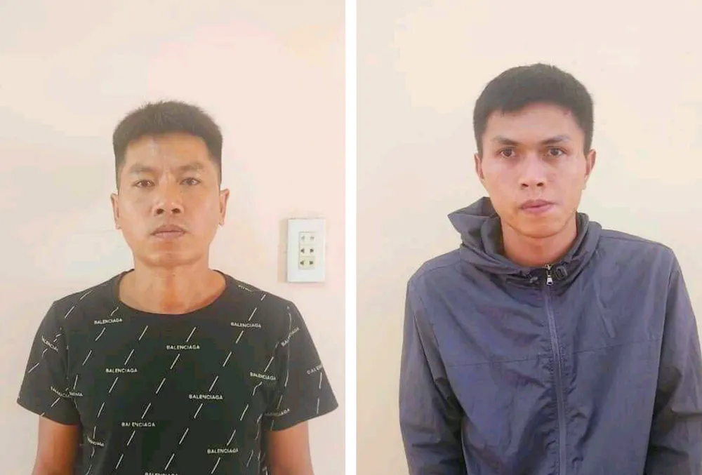Nguyễn Ba Linh và Đoàn Ngọc Thủy. Ảnh: CA. Khoi-to-hai-bi-can-toi-danh-bac-bong-da-gia-lai.jpg