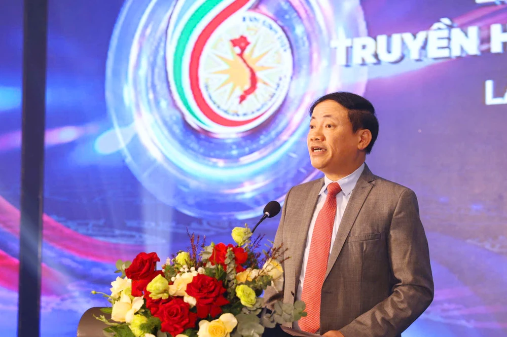 Ông Phạm Anh Tuấn, Chủ tịch UBND tỉnh Bình Định phát biểu khai mạc. Lien-hoan-truyen-hinh-toan-quoc-lan-42-4.jpg
