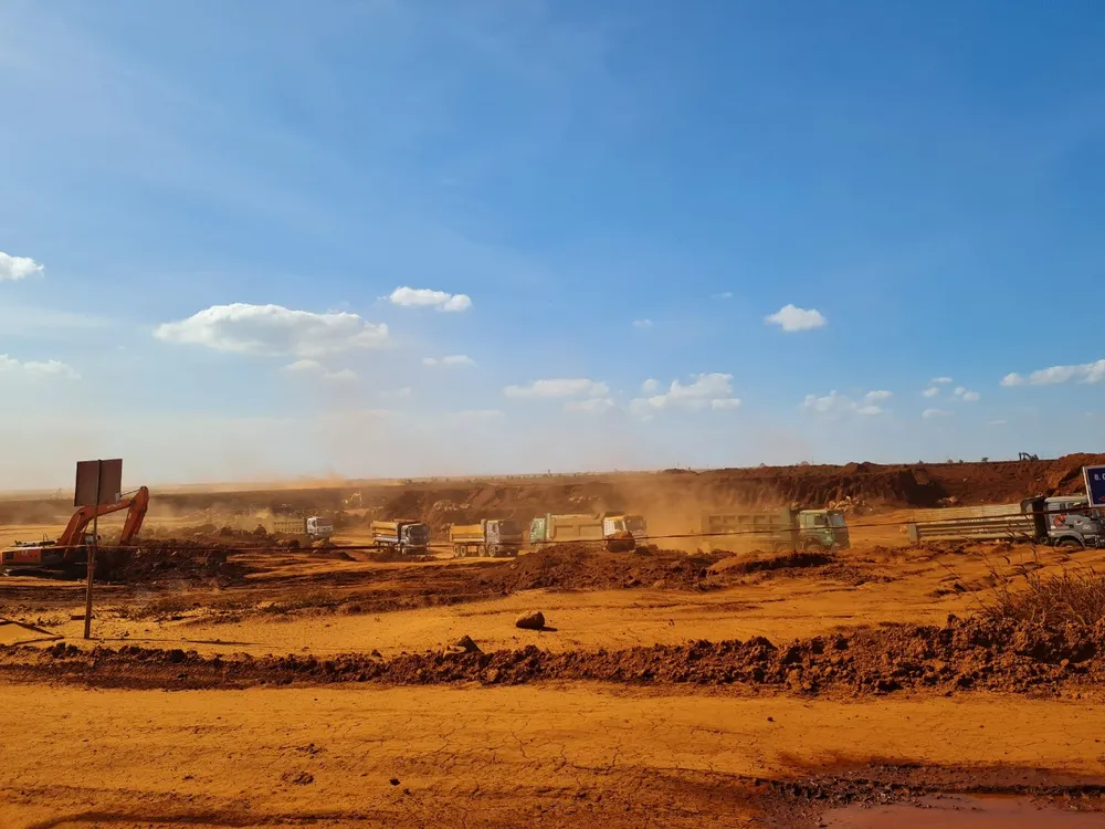 Công trường thi công dự án sân bay Long Thành. Ảnh: VŨ HỘI Công trường thi công dự án sân bay Long Thành. Ảnh: VŨ HỘI