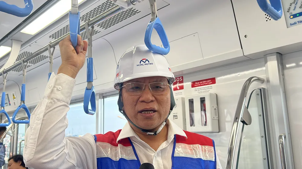 Ông Nguyễn Quốc Hiển, Phó Trưởng Ban quản lý ĐSĐT TP.HCM. Ảnh ĐÀO TRANG