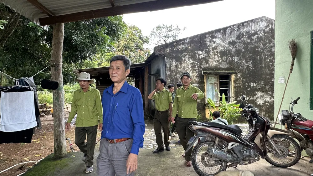 Lực lượng kiểm lâm tại Trạm bảo vệ rừng Đèo Nam. Ảnh VÕ TÙNG Lực lượng kiểm lâm tại Trạm bảo vệ rừng Đèo Nam. Ảnh VÕ TÙNG