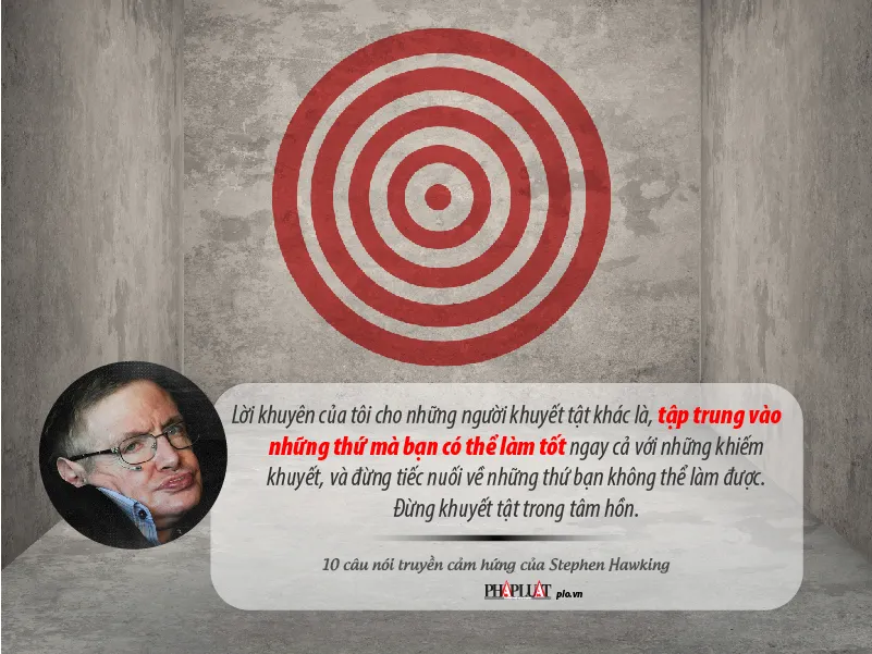 10 câu nói về vượt lên số phận của Stephen Hawking ảnh 7