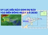 Uy lực siêu bão Goni dự báo vào Biển Đông ngày 2-11