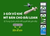 3 gói vũ khí 5 tỉ USD Mỹ bán cho Đài Loan gần đây