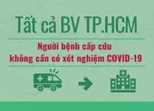 Tất cả BV TP.HCM: Người bệnh cấp cứu không cần có sẵn xét nghiệm COVID-19