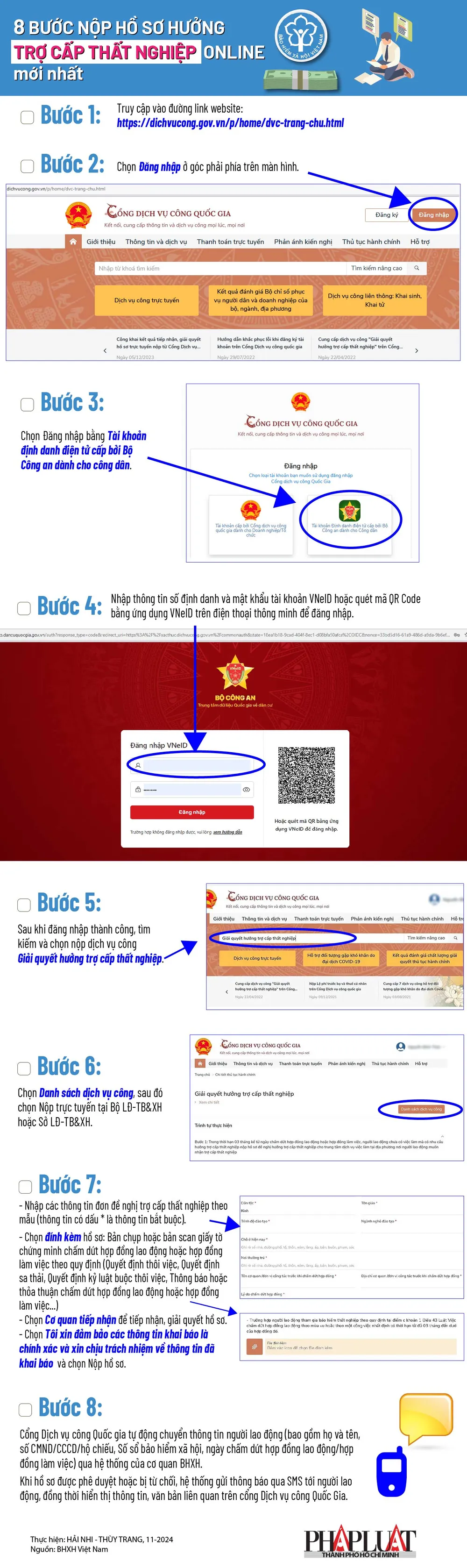 8 bước nộp hồ sơ hưởng trợ cấp thất nghiệp online mới nhất 2024-11-01.jpg