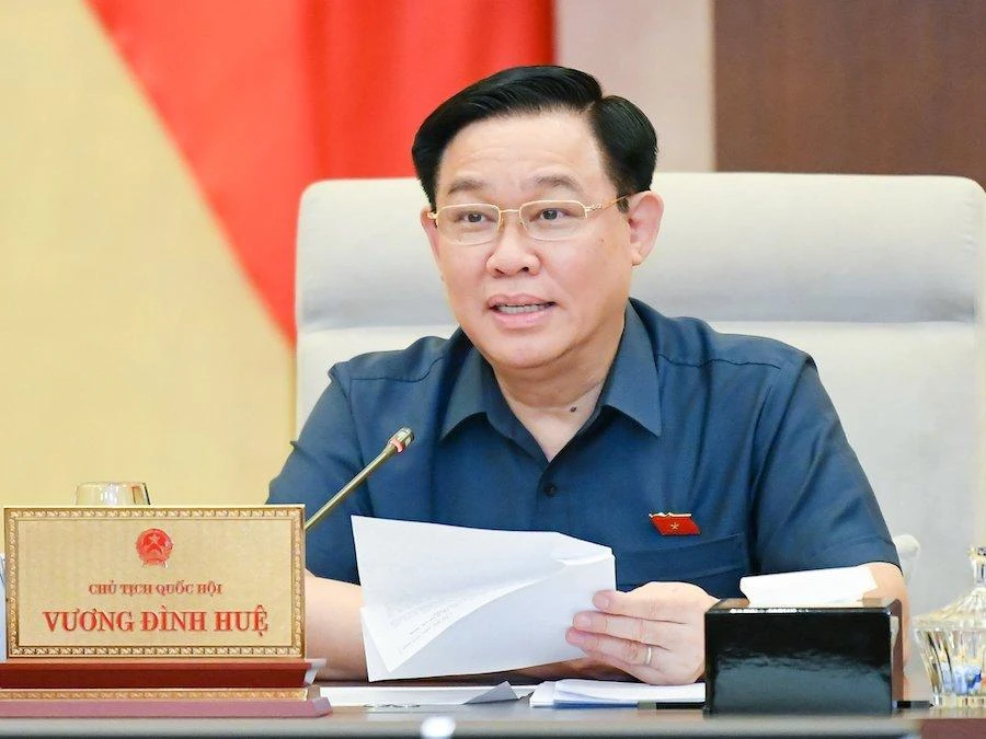 Chủ tịch Quốc hội Vương Đình Huệ. Ảnh: PHẠM THẮNG