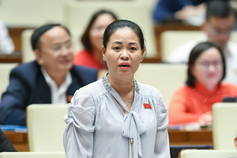 ĐB Nguyễn Thị Thu Dung. Ảnh: PHẠM THẮNG