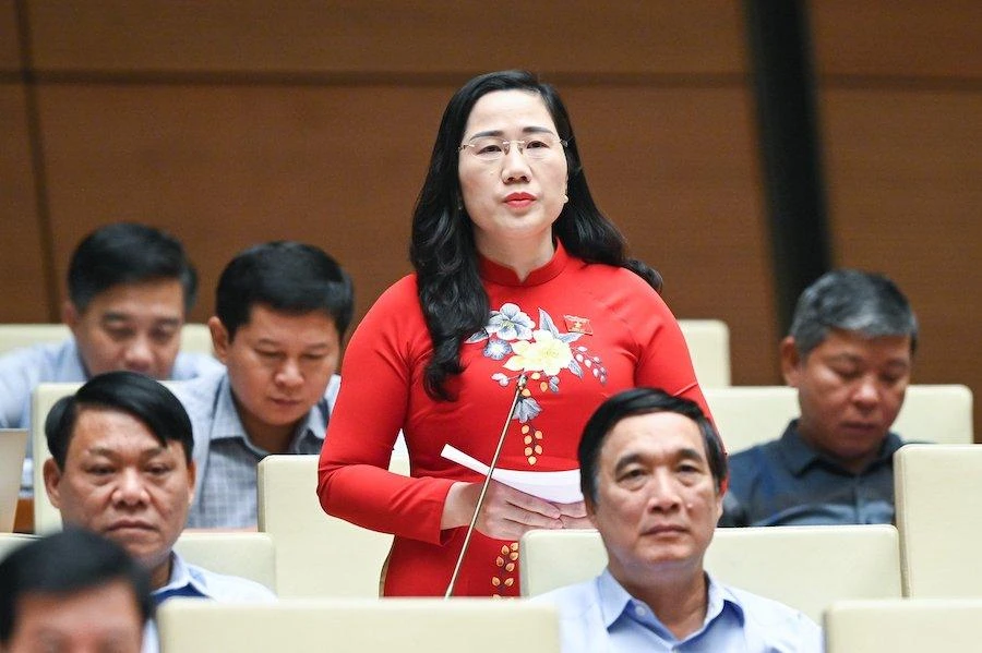 Phó Chủ nhiệm Uỷ ban Tư pháp Nguyễn Thị Thuỷ (ĐBQH tỉnh Bắc Kạn). Ảnh: PHẠM THẮNG