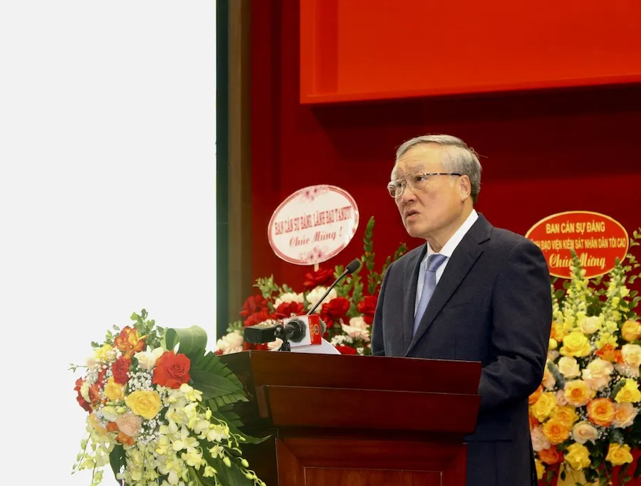 Chánh án TAND Tối cao Nguyễn Hoà Bình. Ảnh: XĐ Chánh án TAND Tối cao Nguyễn Hoà Bình. Ảnh: XĐ