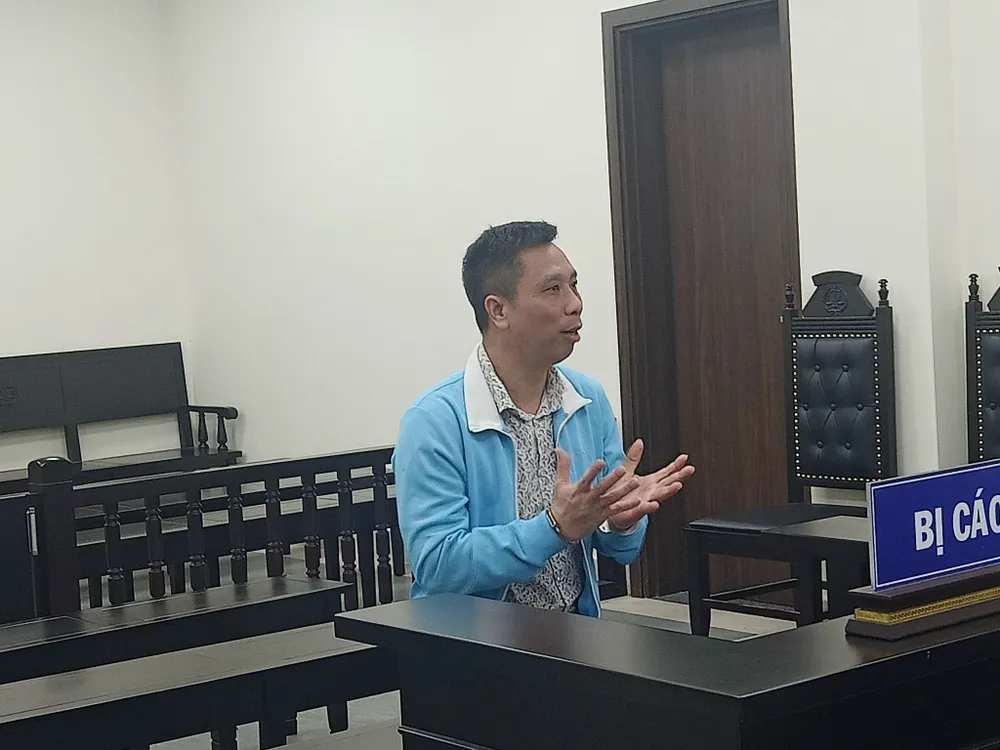 Bị cáo Nguyễn Ngọc Long tại phiên toà phúc thẩm. Ảnh: LT