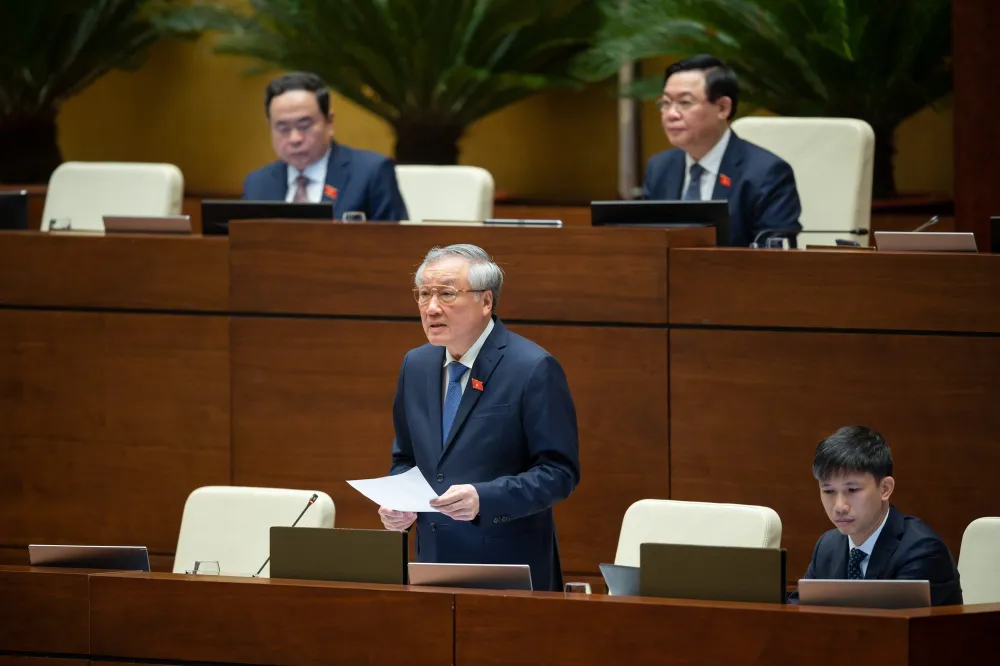 Chánh án TAND Tối cao Nguyễn Hoà Bình. Ảnh: PHẠM THẮNG Chánh án TAND Tối cao Nguyễn Hoà Bình. Ảnh: PHẠM THẮNG