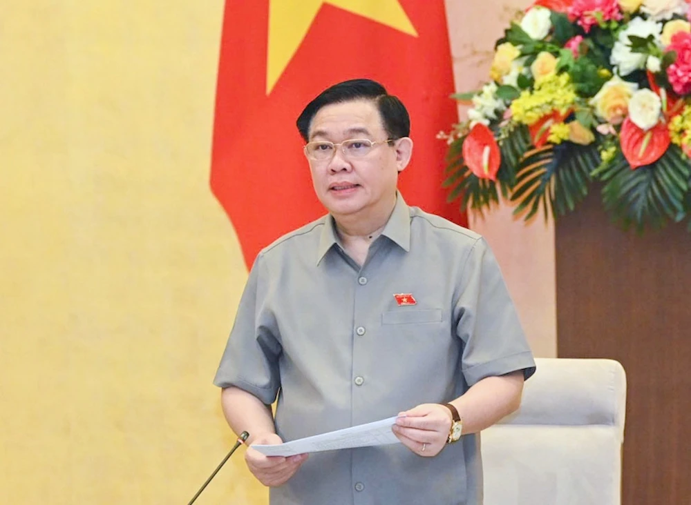 Chủ tịch QH Vương Đình Huệ. Ảnh: PHẠM THẮNG