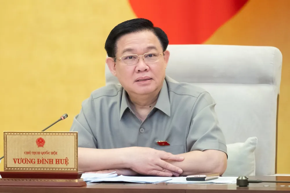 Chủ tịch Quốc hội Vương Đình Huệ. Ảnh: PHẠM THẮNG