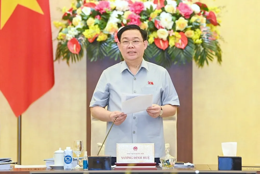 Chủ tịch QH Vương Đình Huệ.