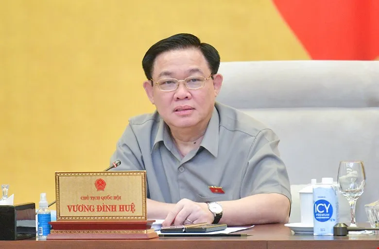 Chủ tịch Quốc hội Vương Đình Huệ. Ảnh: PHẠM THẮNG Chủ tịch Quốc hội Vương Đình Huệ. Ảnh: PHẠM THẮNG