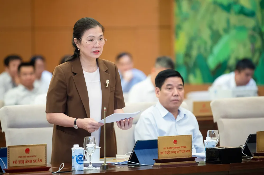 Phó Chủ tịch Ủy ban Trung ương MTTQ Việt Nam Trương Thị Ngọc Ánh. Ảnh: PHẠM THẮNG ba-Truong-Thi-Ngoc-Anh.jpeg