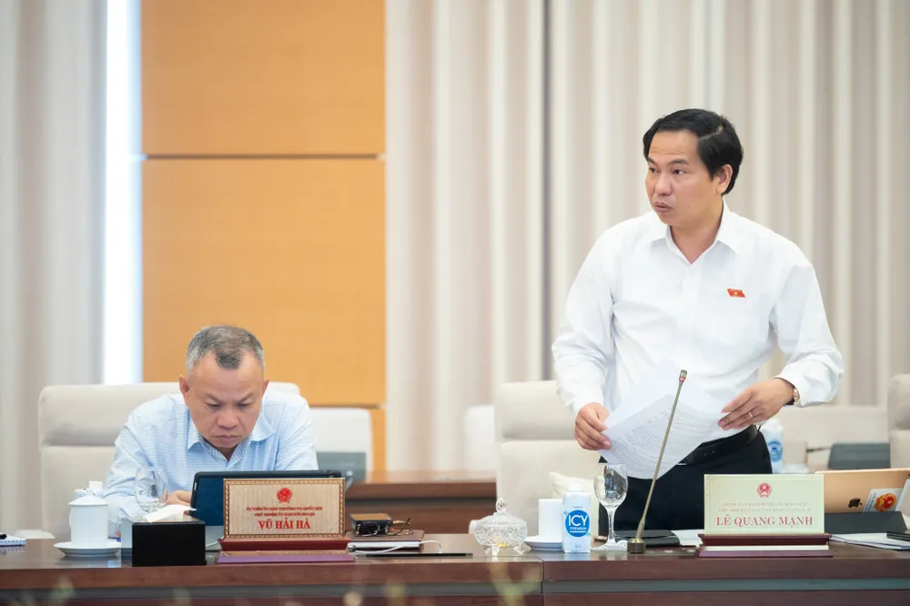 Chủ nhiệm Uỷ ban Tài chính- Ngân sách Lê Quang Mạnh. Ảnh: PHẠM THẮNG ong-Le-Quang-Manh.jpeg