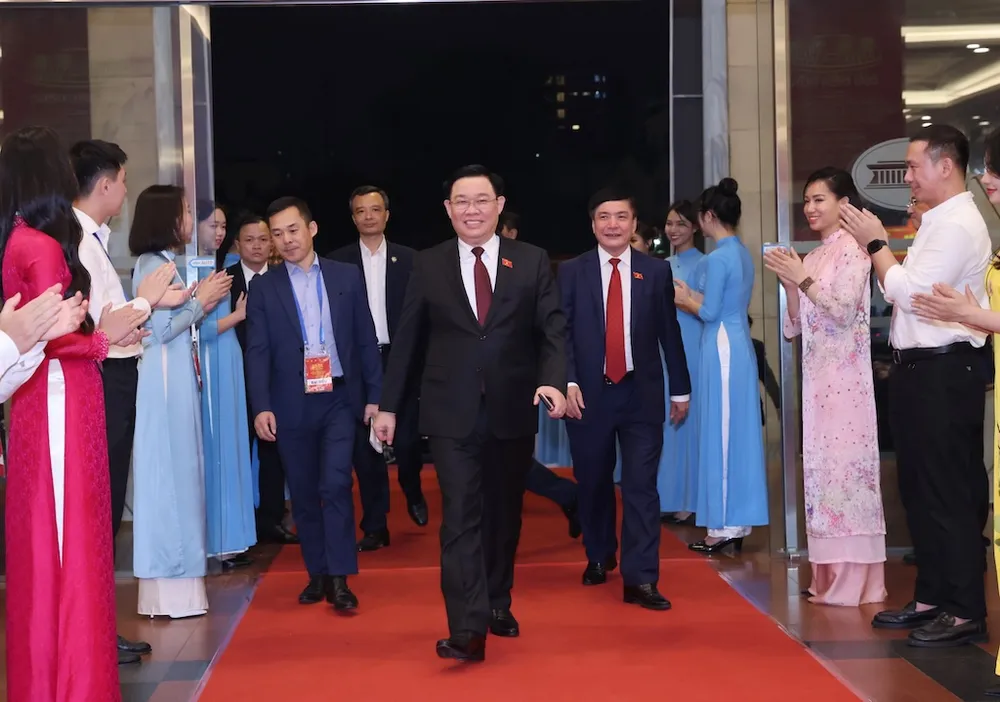 Chủ tịch Quốc hội Vương Đình Huệ dự lễ trao giải. Ảnh: QUANG PHÚC ctqh-vuong-dinh-hue5-1-6180.jpeg
