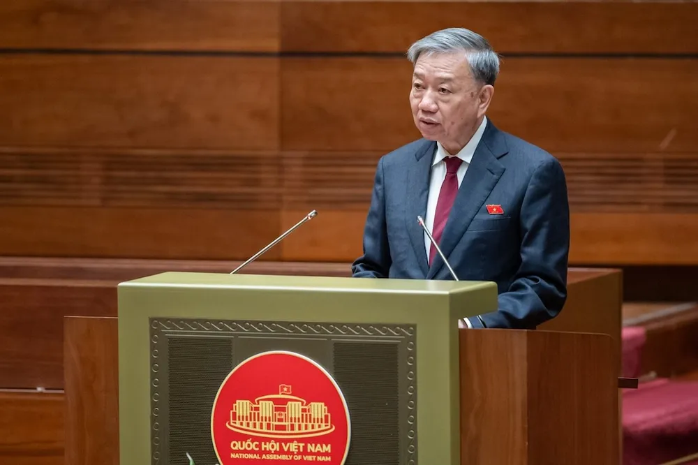 Bộ trưởng Bộ Công an Tô Lâm. Ảnh: PHẠM THẮNG Bo-truong-Cong-an.jpeg