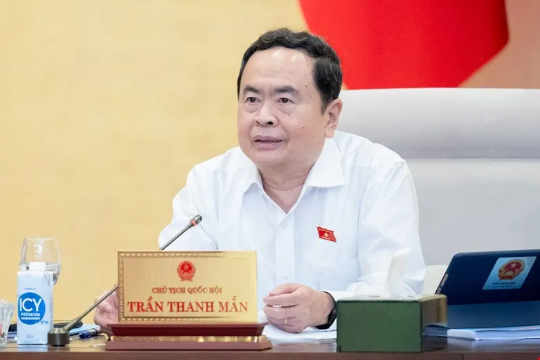 Chủ tịch Quốc hội Trần Thanh Mẫn phát biểu tại phiên họp. Ảnh: PHẠM THẮNG Chu-tich-Quoc-hoi11-6.jpeg