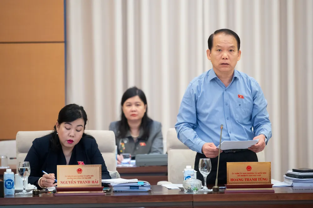 Chủ nhiệm Ủy ban Pháp luật Hoàng Thanh Tùng. Ảnh: PHẠM THẮNG Chu-nhiem-UBPL-Hoang-Thanh-Tung23-7.jpg