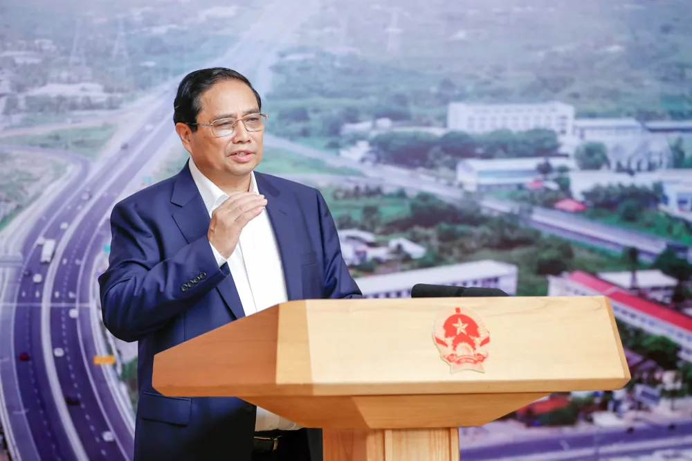 Thủ tướng Phạm Minh Chính phát biểu chỉ đạo tại phiên họp. Ảnh: NHẬT BẮC Thu-tuong-Pham-Minh-Chinh8-8.jpg
