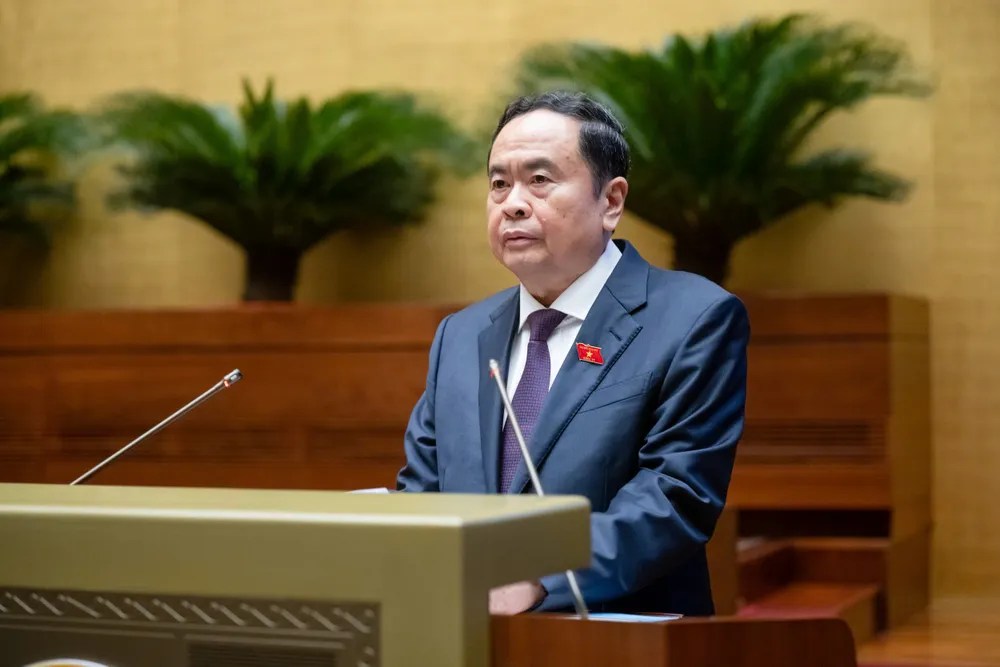 Chủ tịch Quốc hội Trần Thanh Mẫn. Ảnh: PHẠM THẮNG Chủ tịch Quốc hội nêu ra những yêu cầu cụ thể trong phiên chất vấn