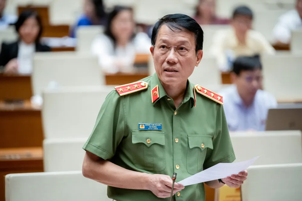 Thượng tướng Lương Tam Quang, Bộ trưởng Bộ Công an. Ảnh: PHẠM THẮNG Thuong-tuong-Luong-Tam-Quang.jpg
