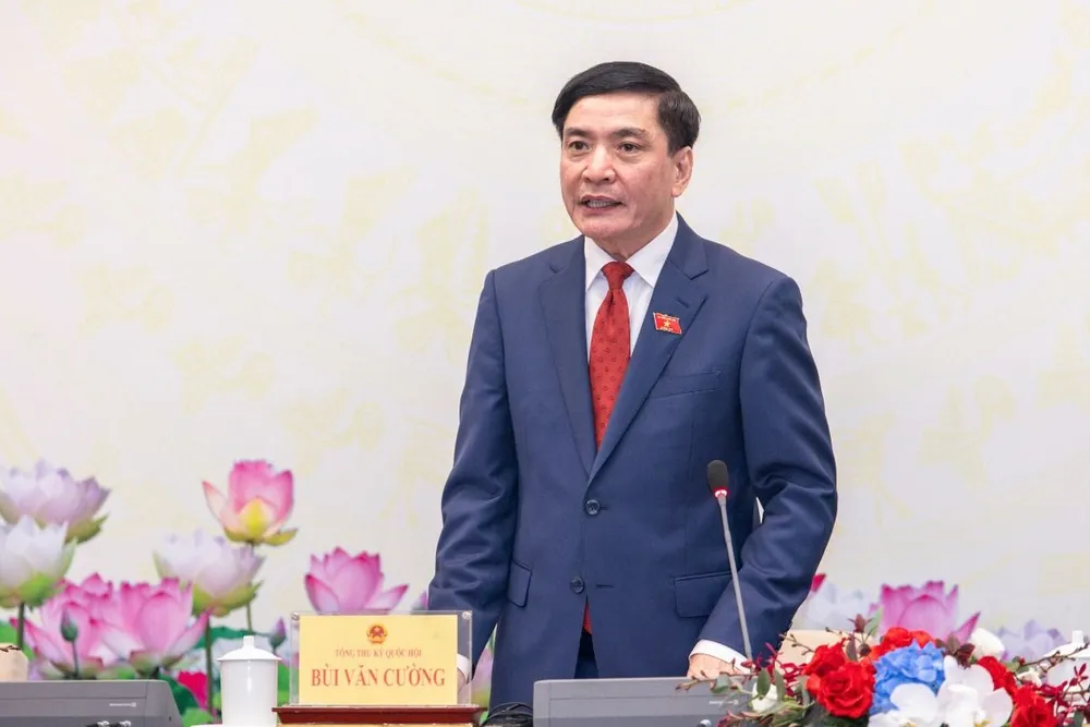 Tổng Thư ký Quốc hội Bùi Văn Cường. Ảnh: TUẤN MINH Tổng Thư ký Quốc hội Bùi Văn Cường