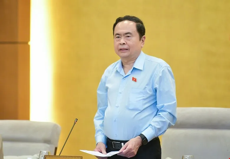 Chủ tịch Quốc hội Trần Thanh Mẫn. Ảnh: PHẠM THẮNG Chủ tịch Quốc hội: Dự kiến, Kỳ họp 8 sẽ thông qua dự thảo Luật Sĩ quan sửa đổi