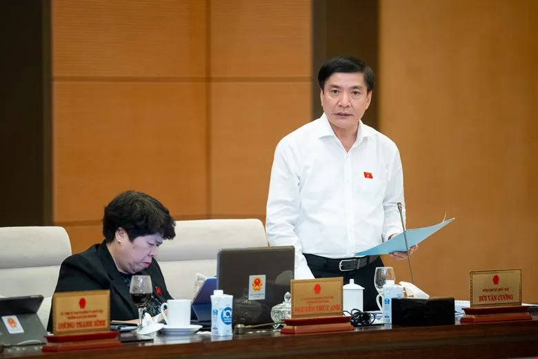 Tổng Thư ký Quốc hội Bùi Văn Cường. Ảnh: PHẠM THẮNG Đề nghị trình Quốc hội quyết định chủ trương đầu tư đường sắt tốc độ cao Bắc – Nam