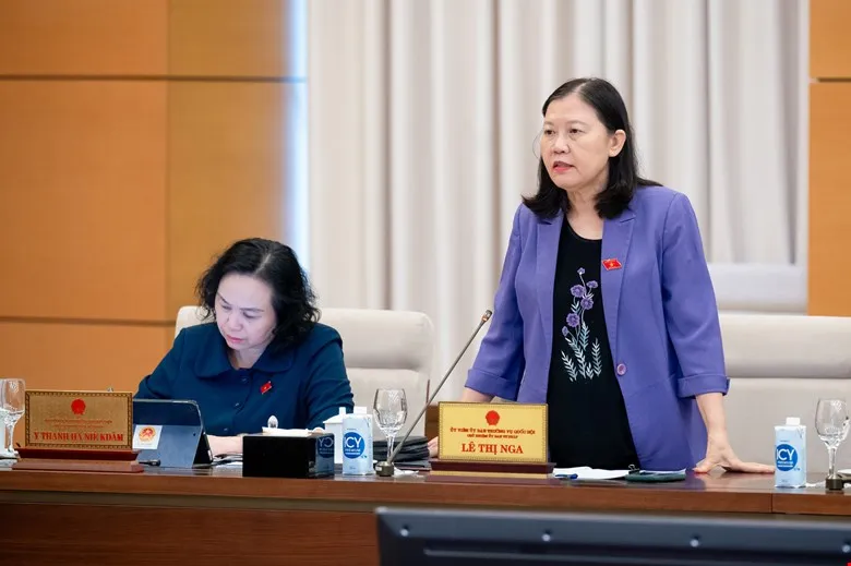 Chủ nhiệm Ủy ban Tư pháp Lê Thị Nga. Ảnh: PHẠM THẮNG Chu-nhiem-Uy-ban-Tu-phap-Le-Thi-Nga25-9.jpg
