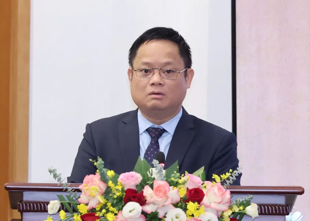 Phó Chủ nhiệm Văn phòng Quốc hội Vũ Minh Tuấn. Quốc hội sẽ thực hiện quy trình bầu Chủ tịch nước trong ngày làm việc đầu tiên