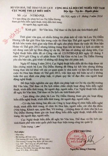 Cấm Diễm Hương biểu diễn không đúng luật ? ảnh 2 Cấm Diễm Hương biểu diễn không đúng luật ? ảnh 2