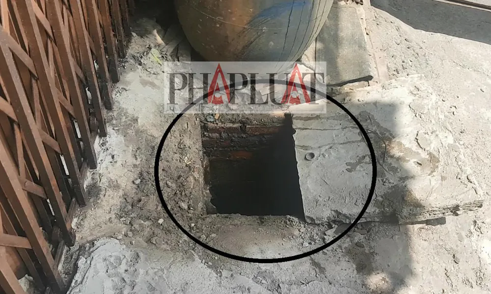 Miệng ống ngụy trang trong bãi đất trống ảnh 4 Miệng ống ngụy trang trong bãi đất trống ảnh 4