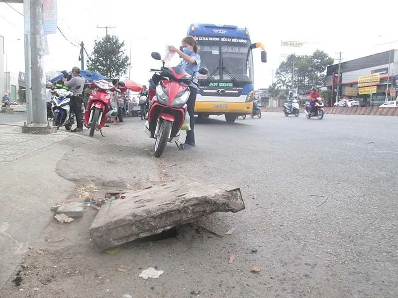 Hố ga bẫy người đi đường ảnh 1