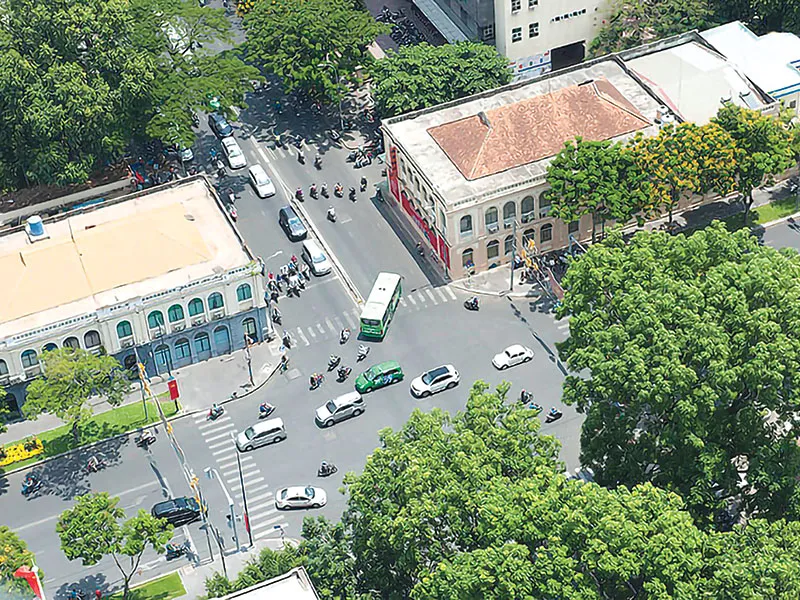 Vị trí cửa thành Gia Định (1836-1859) ngày nay là đường Đinh Tiên Hoàng, quận 1. (Nguồn: Wikipedia) Vị trí cửa thành Gia Định (1836-1859) ngày nay là đường Đinh Tiên Hoàng, quận 1. (Nguồn: Wikipedia)