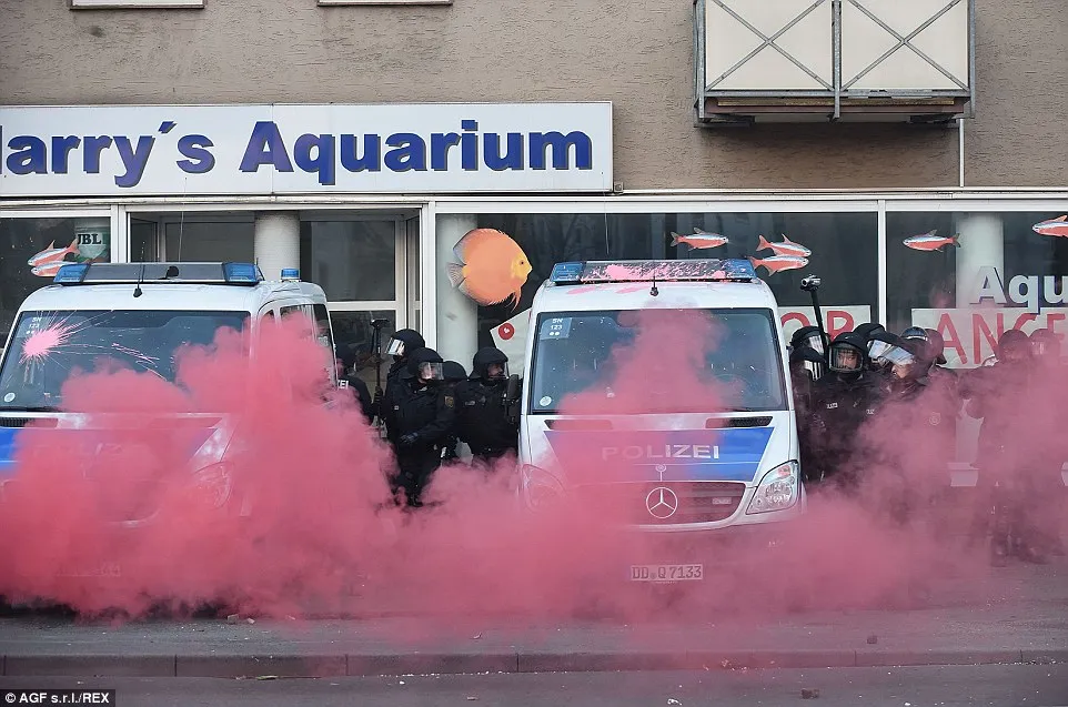 Cảnh sát Đức đổ máu' khi đối đầu 10.000 người biểu tình ảnh 10