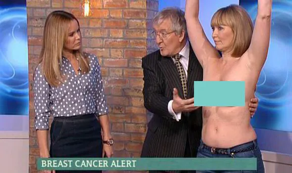 Lột trần kiểm tra ung thư vú khi truyền hình trực tiếp ảnh 2 Lột trần kiểm tra ung thư vú khi truyền hình trực tiếp ảnh 2