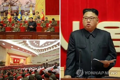Tại buổi hội nghị gương sáng sĩ quan chỉ huy quân đội và quân nhân, ông Kim Jong-un nhấn mạnh việc tăng cường chuẩn bị chiến đấu. Ảnh: Yonhap
