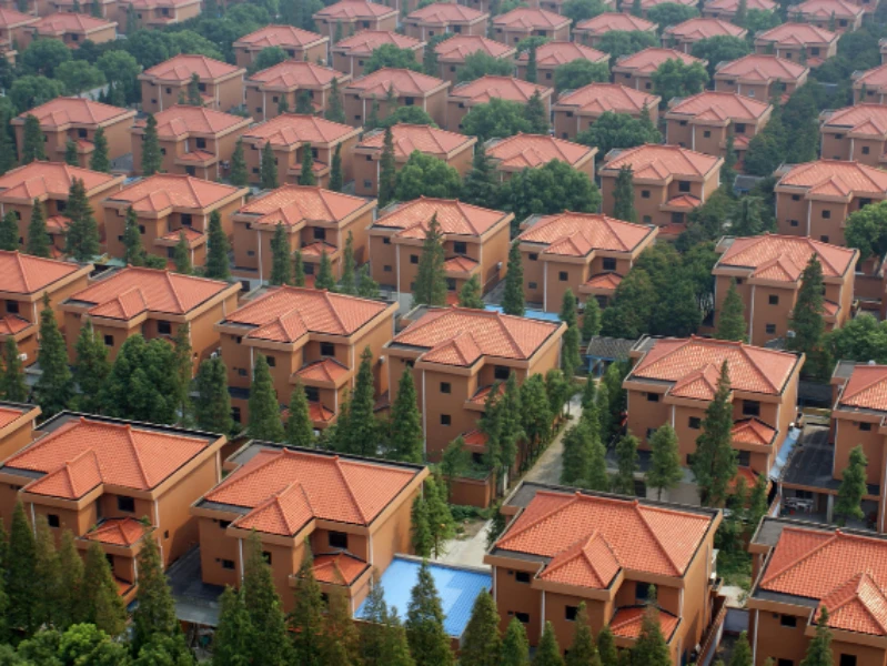 Ngôi làng Lang Tây, thành phố Giang Âm tọa lạc gần bờ biển phía đông Trung Quốc. Ảnh: BusinessInsider