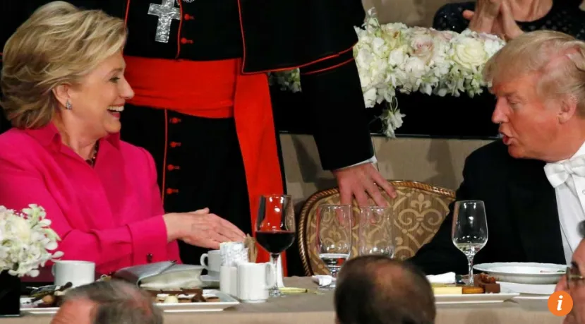 Chỉ trích bà Clinton, Trump bị la ó giữa tiệc từ thiện